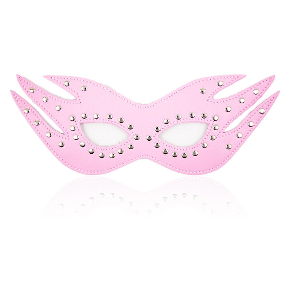 Fiery Design Faux Leather Comfortable Masquerade Mask With Elastic Band