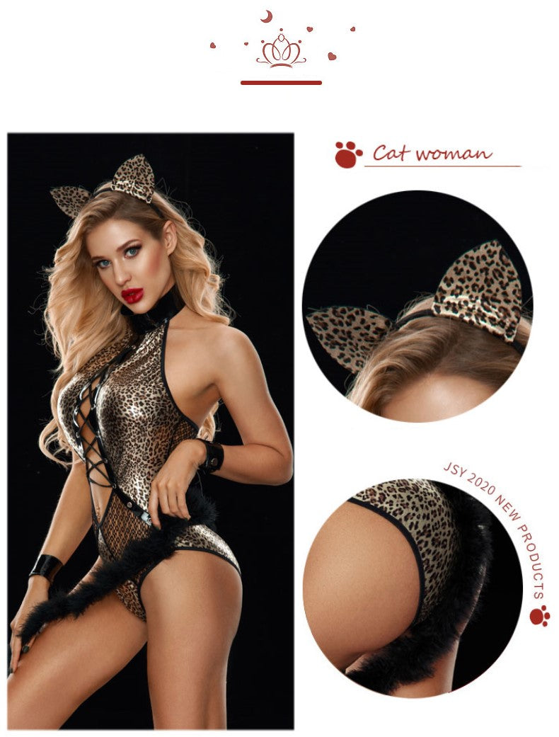 Sexy 4-Piece Leopard Costume