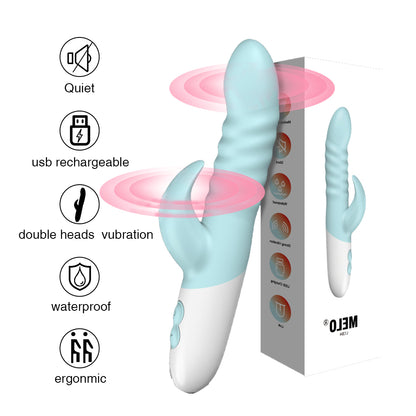 12 Modes Rechargeable G-spot Vibrator with Vibrating Tongue