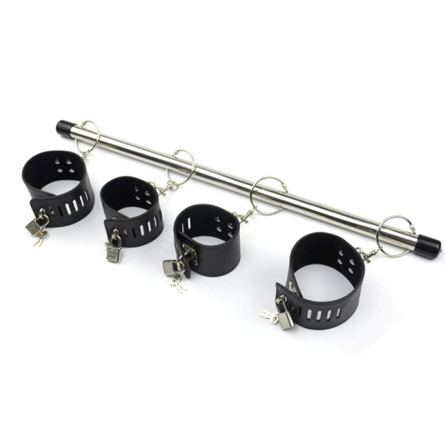 Luxury Restraint Bondage Set With Bar, Ankle Cuffs and Handcuffs