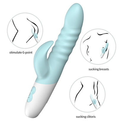 12 Modes Rechargeable G-spot Vibrator with Vibrating Tongue