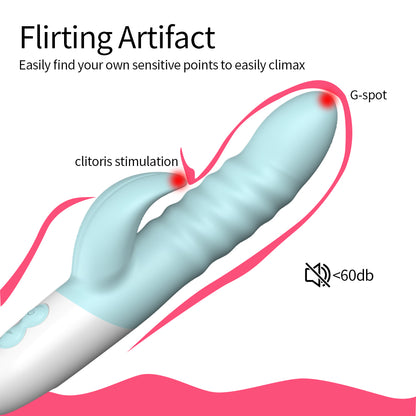 12 Modes Rechargeable G-spot Vibrator with Vibrating Tongue