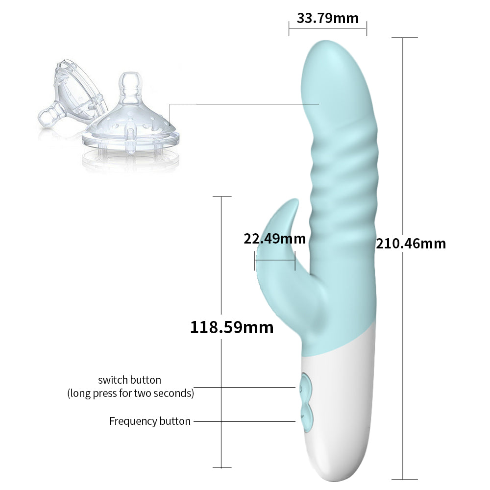 12 Modes Rechargeable G-spot Vibrator with Vibrating Tongue