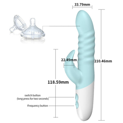 12 Modes Rechargeable G-spot Vibrator with Vibrating Tongue