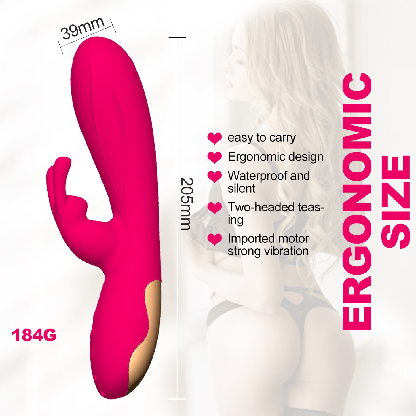 Big Head Rechargeable Rabbit Vibrator