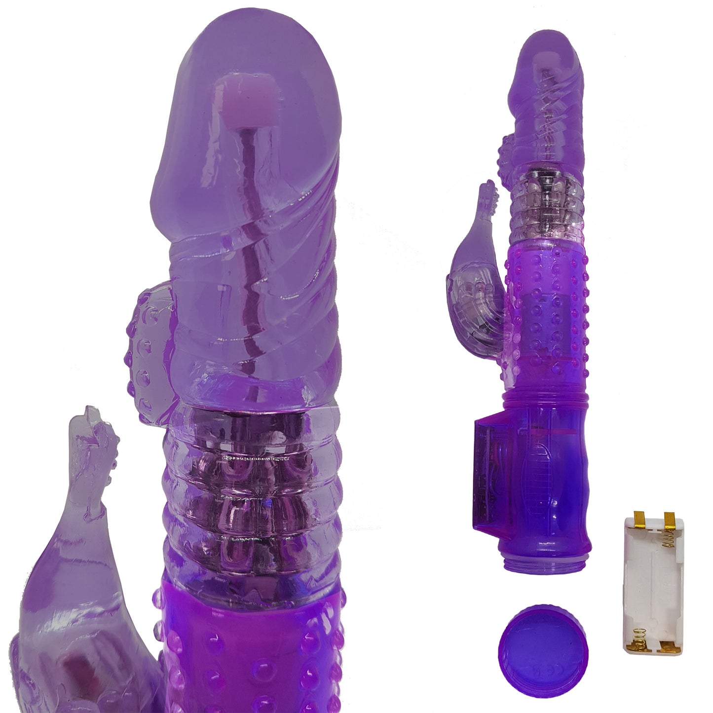 20 Modes Clitoral and Vaginal Mermaid Vibrator with Rotating Beads