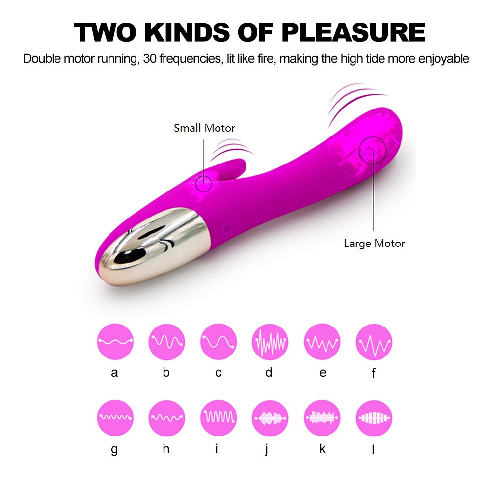 Luxury G-spot and Clitoral Rabbit Vibrator