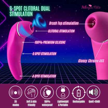 Rechargeable Smart Suction Clitoral Vibrator