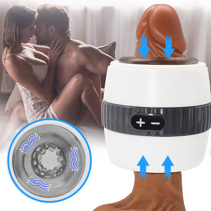 12 Vibration Patterns Double and Open-ended Male Masturbator Magic Cup