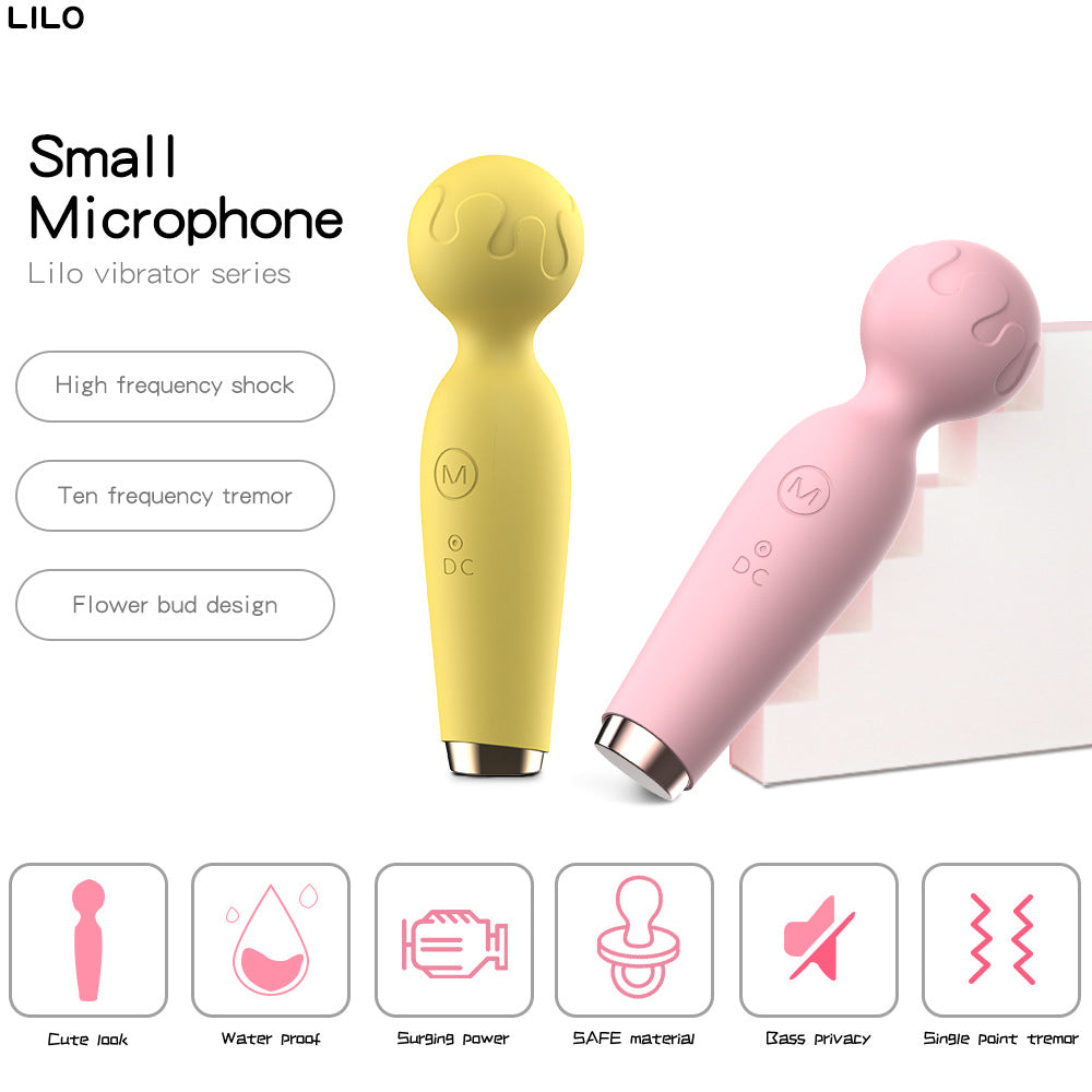 10 Frequencies Flower Bud 360 Degree Touch Vibrating Mini Massager Clitoral Stimulator