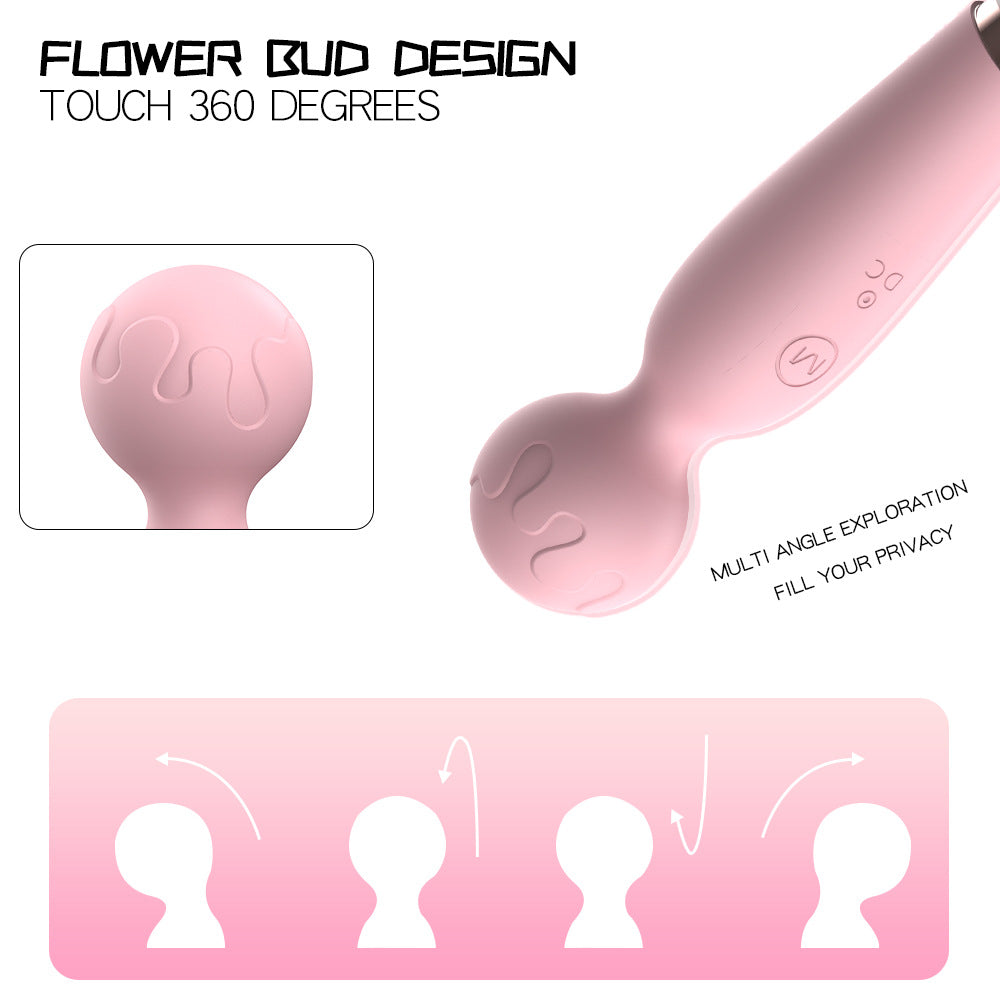 10 Frequencies Flower Bud 360 Degree Touch Vibrating Mini Massager Clitoral Stimulator