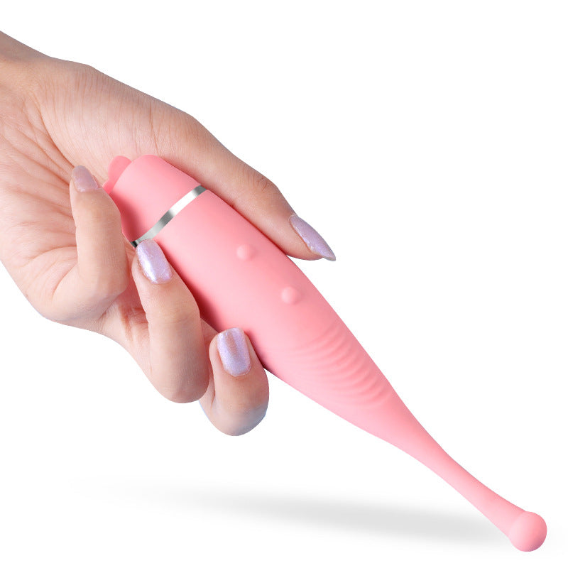 7 Modes Vibrating G-Spot Pink Massager Mini Tongue Clitoral Stimulator