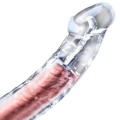 Extra Inches Penis Extender Clear Solid Head Store Sperm Realistic Texture