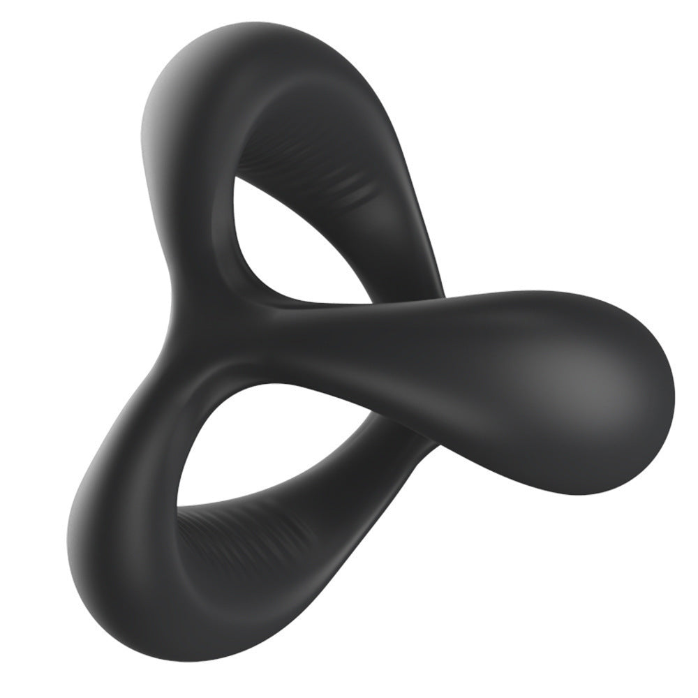 Silicone Dual Lock Cock Ring European Style Penis Enhancer Prolong Erection