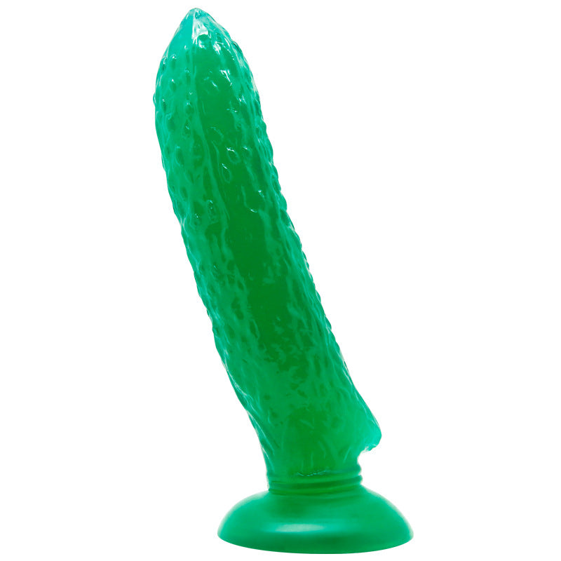 Silicon Suction Dildo Fruit Banana Cucumber Corn Cock Clitoral G-spot Anal Stimulator