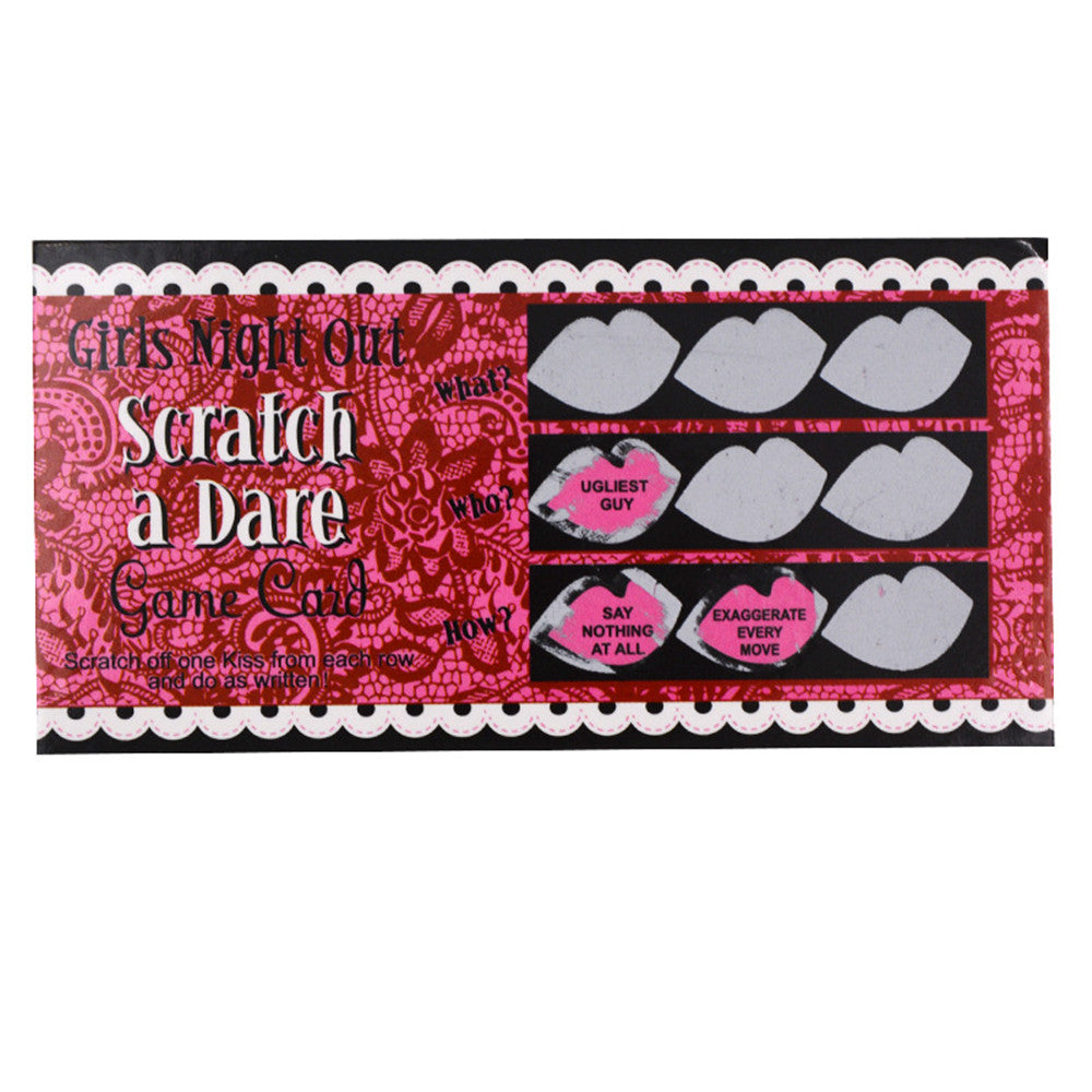 Hen Party Night Out Ladies Girls Challenge Dare Scratch Game Cards