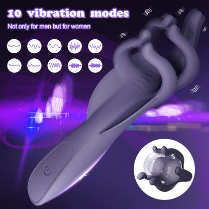 Hand-Shape Penis Vibrator 7 Modes Male Masturbators, Penis Massager, Glans Stimulator