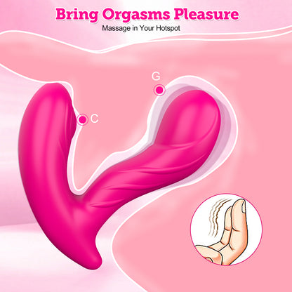 20 Frequency Wearable Clitoral G Spot Vibrator with Heating Function and Remote Control