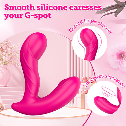 20 Frequency Wearable Clitoral G Spot Vibrator with Heating Function and Remote Control