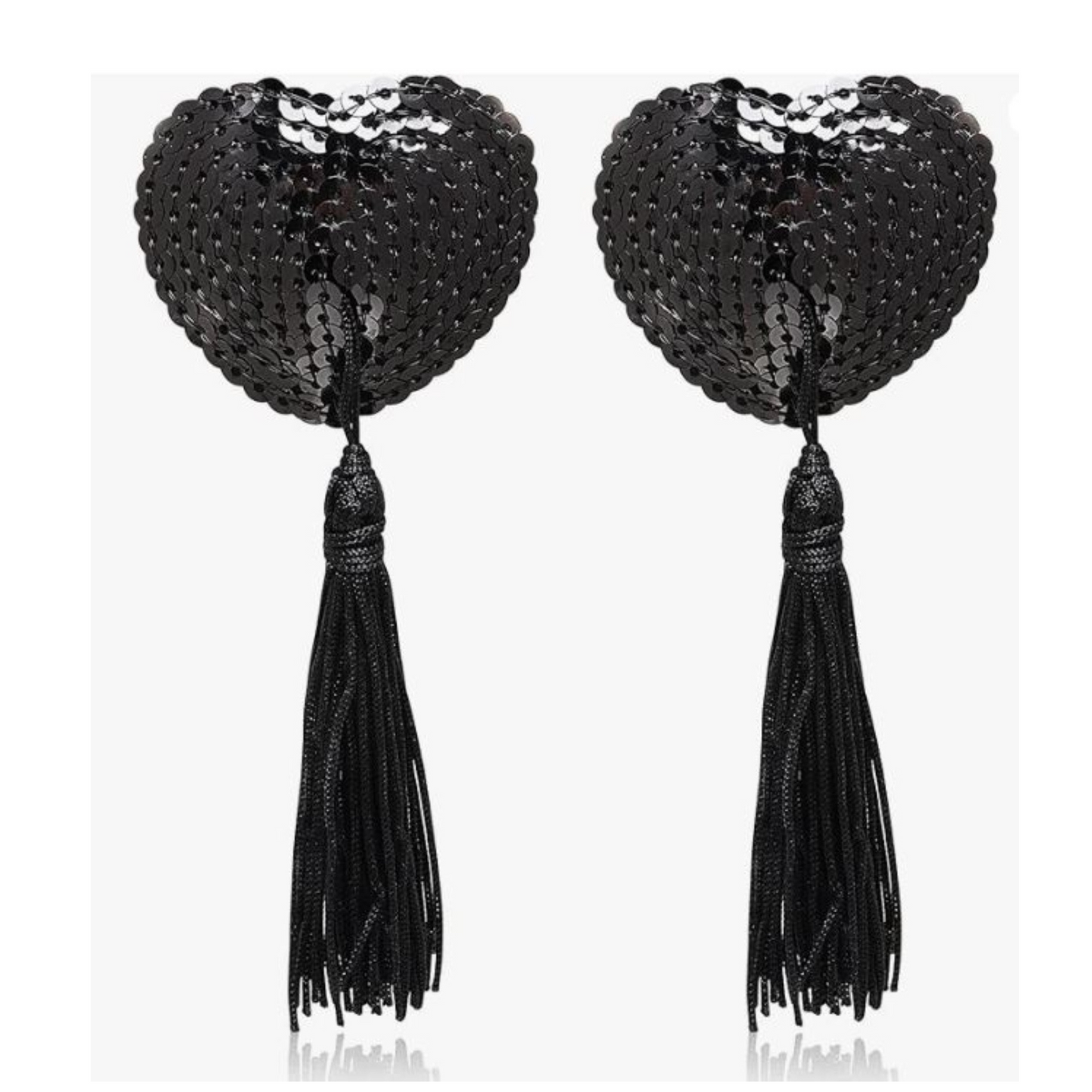 Sequin Nipple Tassels In Black or Red