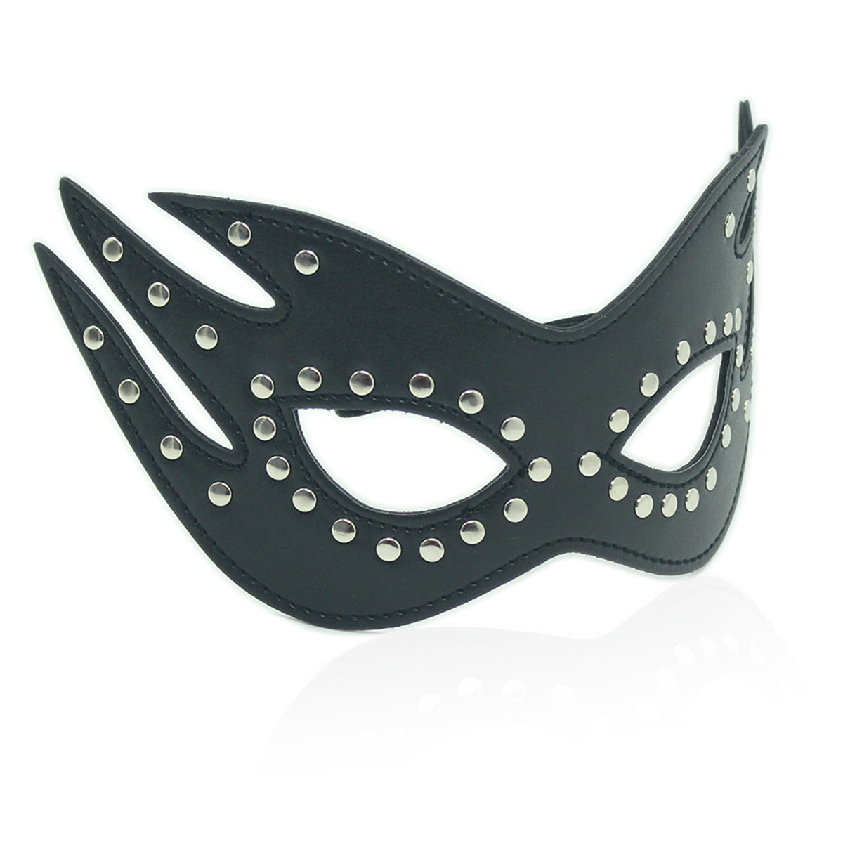 Fiery Design Faux Leather Comfortable Masquerade Mask With Elastic Band