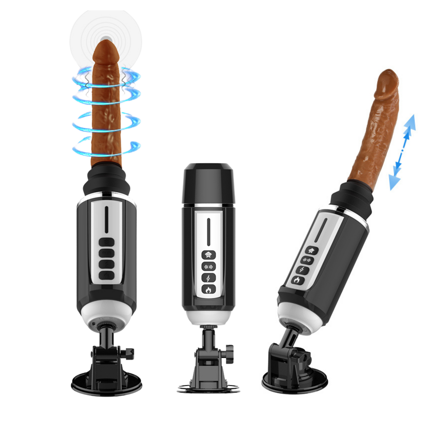 Automatic Telescopic Heating Dildo Sex Vibration Machine