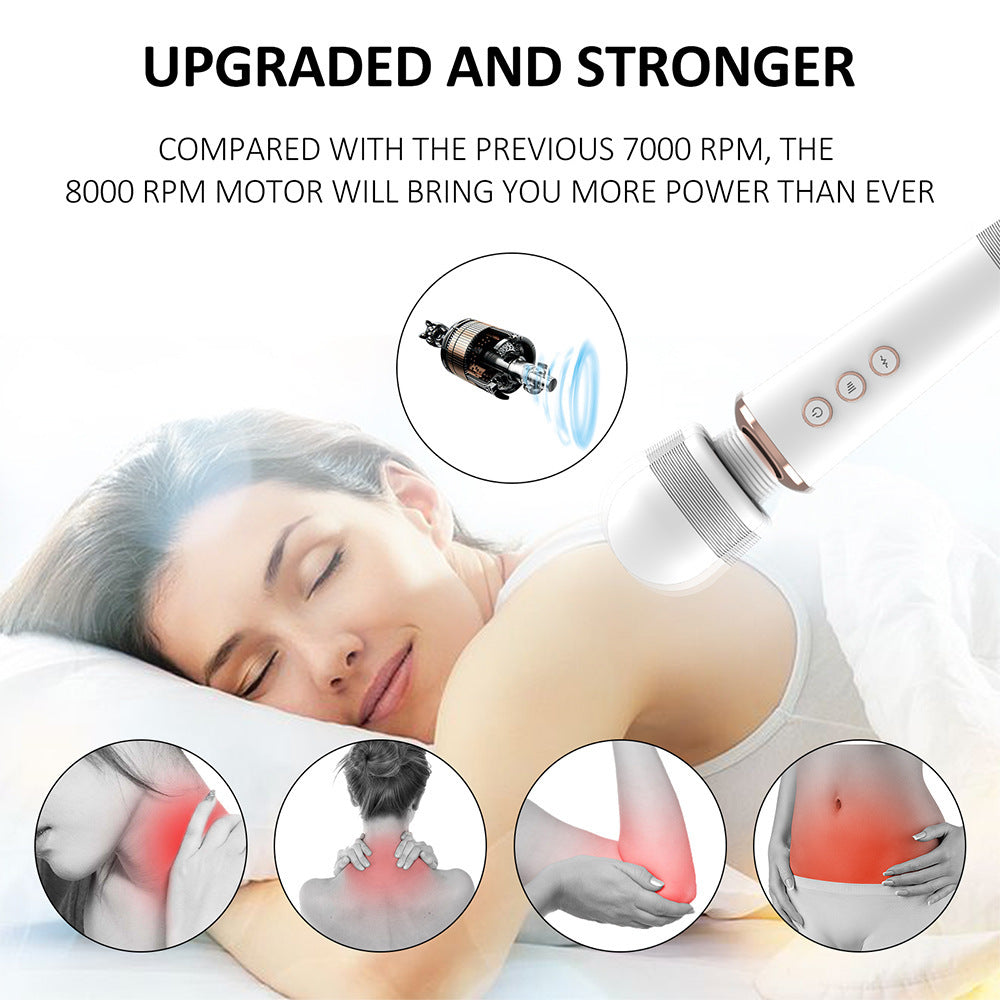 Multi Speed Handheld Silicone Massage Wand Vibrator