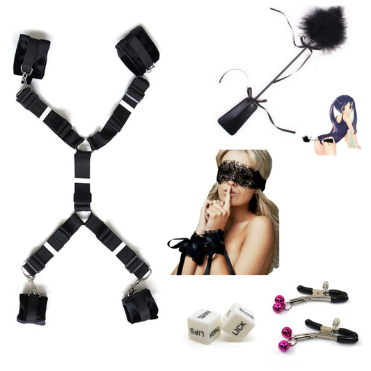 6-Piece Couple’s Bondage and Toy Set