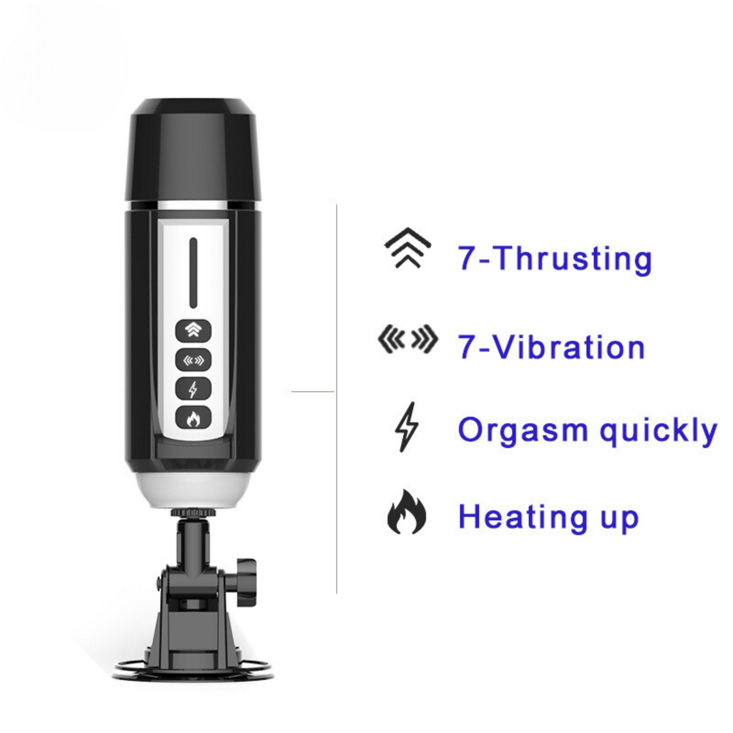 Automatic Telescopic Heating Dildo Sex Vibration Machine