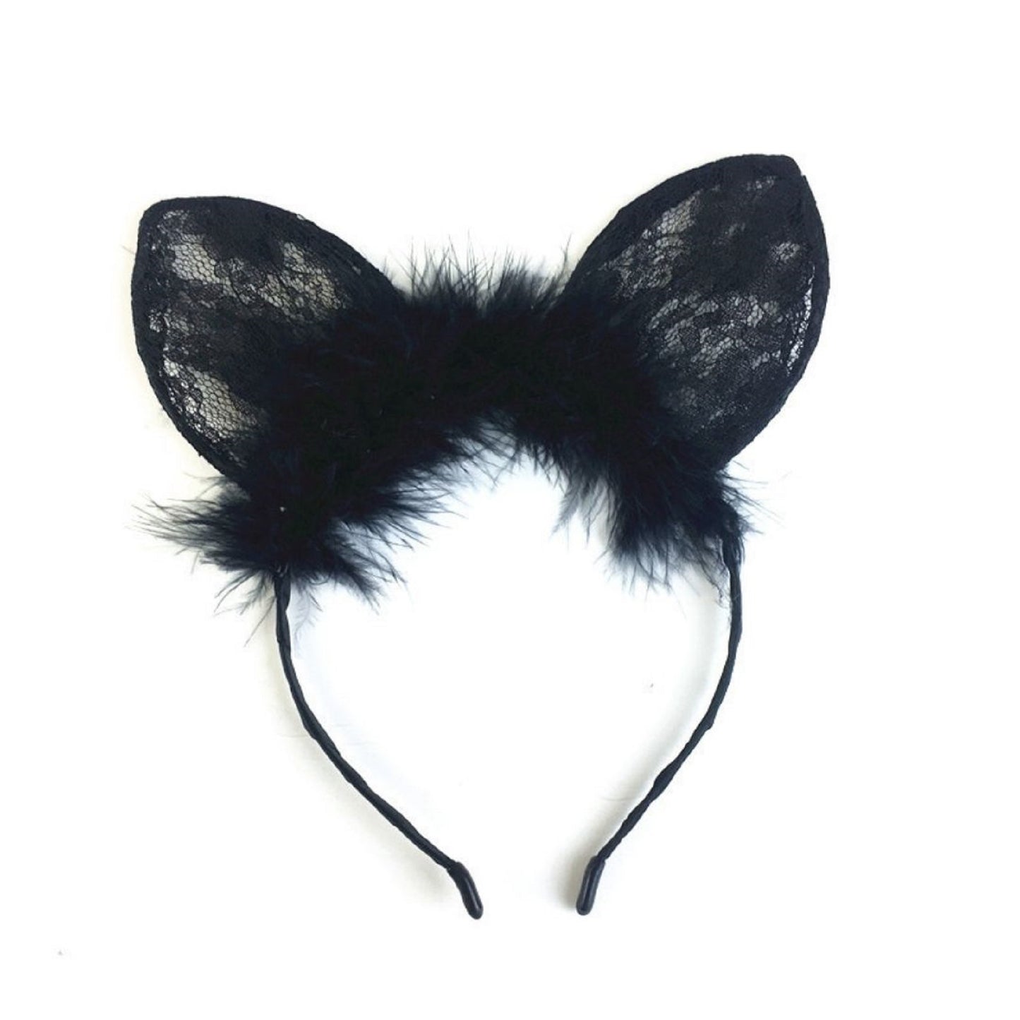 Cute Lace Cat Ears Fluffy Headband
