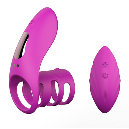 Vibrating Cock Ring Clitoral Vibrator USB G-Spot Adult Sex Toys For Couples